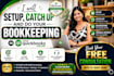setup, catch up and do your bookkeeping in quickbooks online