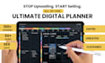 design hyperlinked digital planner, gumroad stanstore payhip digital product