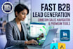 provide b2b lead generation, linkedin lead generation