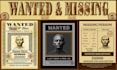 create a vintage wanted or missing poster for you