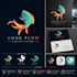 create premium abstract logo design with brand identity