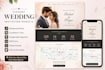 design a premium digital wedding invitation website with rsvp