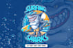 do high quality custom incredible shark logo