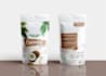 do product packaging, label design render, pouch design for ecommerce product
