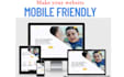 make your website mobile friendly and responsive
