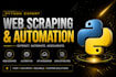 create python web scraping and automation scripts