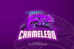 do modern high quality amazing chameleon logo