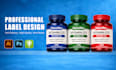 do all types of product packaging, label and sticker design