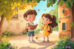 do cute children book cover, children book design