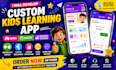 develop a custom kids educational app with games and progress tracking