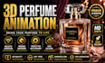 create 3d perfume animation video 3d perfume bottle design 3d fragrance video ad