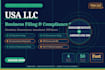 file USA llc dissolution, llc reinstatement, llc amendment and ein closure