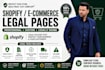 draft a privacy policy terms and refund policy for shopify ecommerce stores