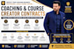 draft coaching agreement and contracts for online coaches and course creators