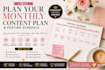 plan your monthly content calendar and posting schedule
