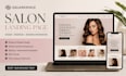 design squarespace salon landing page