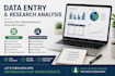 transcription, content writing, research and proofreading