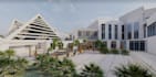 design educational facility in 3d, school curriculum, classroom activity, campus