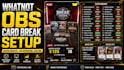 set up whatnot obs stream card break auction with custom overlays and scoreboard