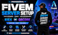 create and setup a fully optimized fivem server with esx or qbcore
