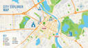 design detailed city map, tourist map, travel guide map and location map