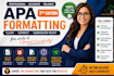 format your paper in apa 7th edition and fix citations professionally