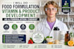 do food formulation, vitamin and product development as a formulation chemist