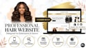 design a luxury wordpress hair extension website or wig store