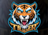 tiger woods fighter mascot logo design service