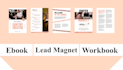 design ebook, workbook and lead magnet