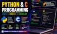 do python, c programming and data analysis projects for you