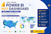 create power bi map dashboard