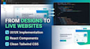 build a responsive custom website using react and tailwind