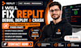 fix replit debug deploy crash bug coding errors replit crash replit app