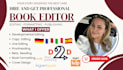 be developmental book editor, proofreading formatting, copy and line editing