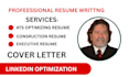 write ats optimized construction and engineering resumes