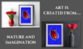 create custom abstract floral wall art for home decor