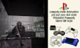 create retro lowpoly indie game animation, ps1 ps2 style, music visualizer loop