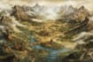vector map illustration fantasy map design city map
