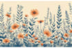 illustrate botanical and linocut vector art