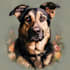 create a memorial pet portrait for engraving