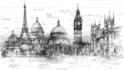 create urban sketches and architectural illustrations