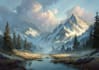draw fantasy background and landscape