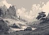 create stunning fantasy background and scenery illustration