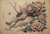 drawing a tattoo design in japanese style
