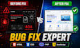 fix HTML CSS PHP javascript bugs in your website