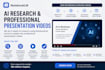 do ai research and create a professional presentation video using notebooklm