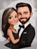 draw beautiful couples caricature