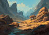 do fantasy landscapes and scenery art