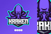 do make an modern creative custom kraken logo
